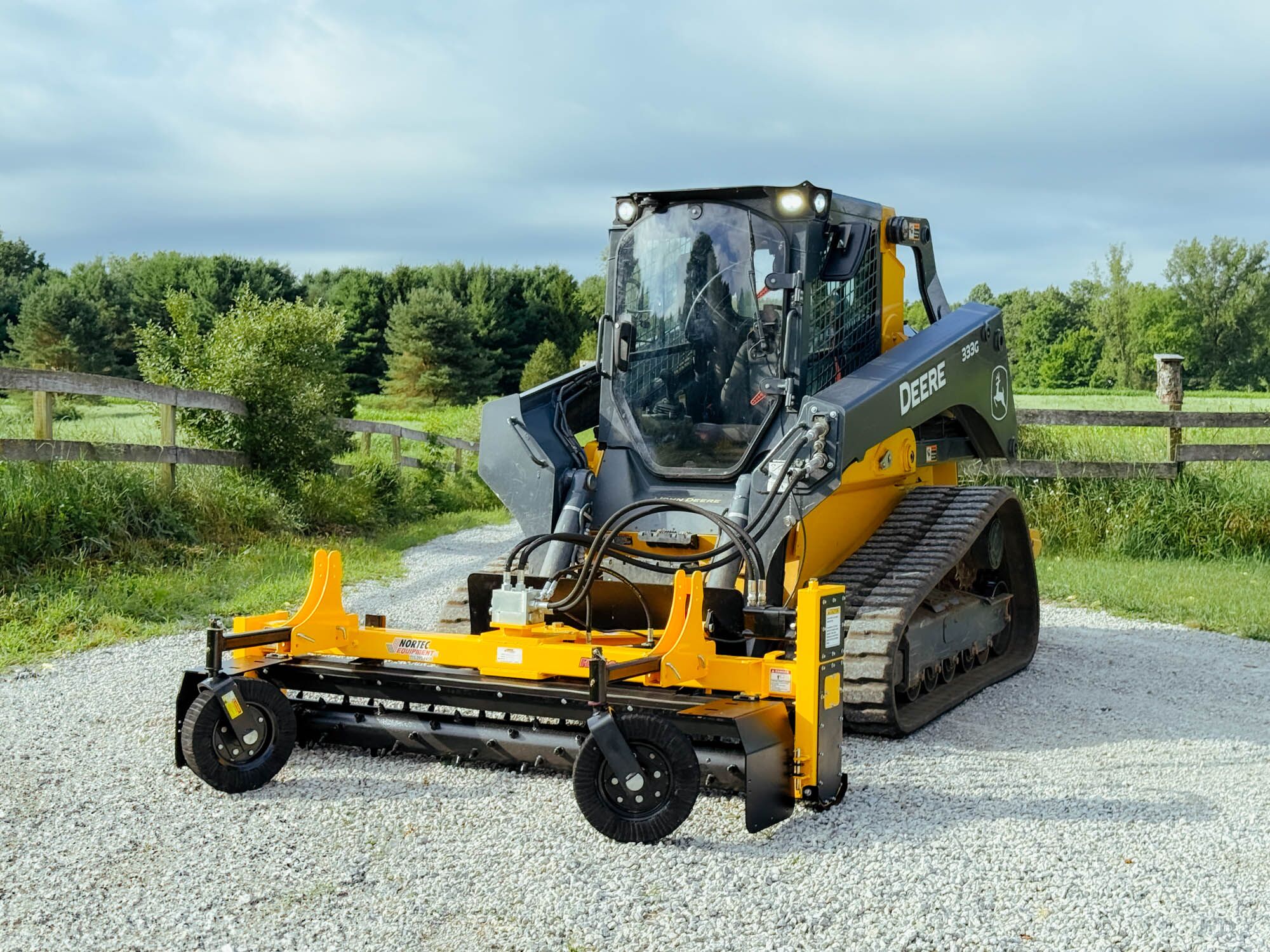 Nortec Raptor Power Rake for Skid Steers