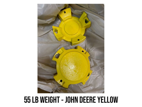 16/16.5" Wheel Weight with 7.5" Hole Spacing in John Deere Yellow