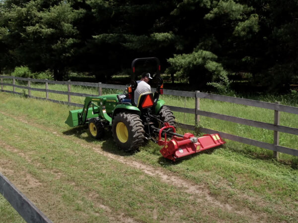 3-Point Flail Mower Mowing Fenceline, Del Morino Funny Top