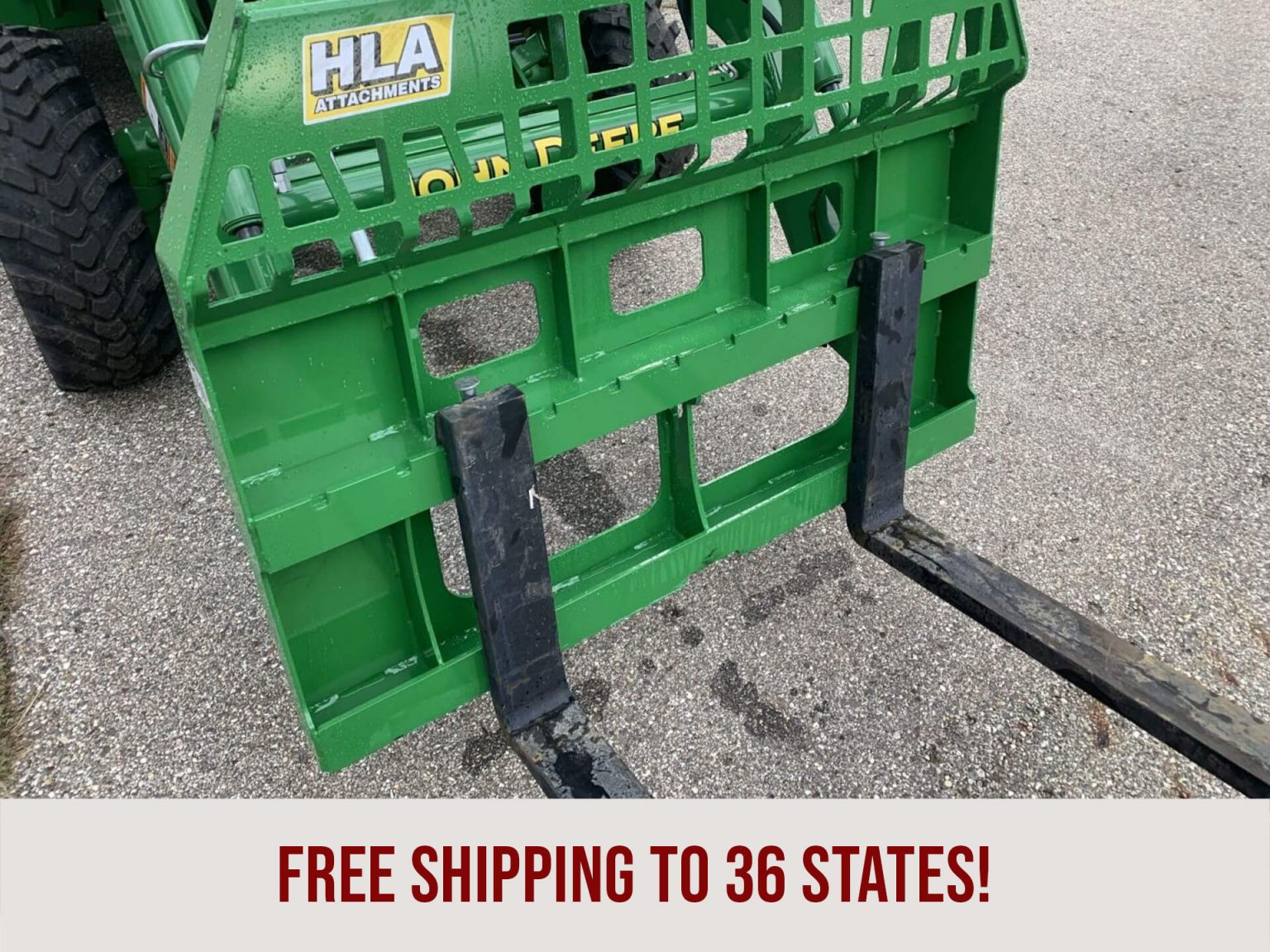 HLA 4,200 Lb Heavy Duty Pallet Forks Good Works Tractors