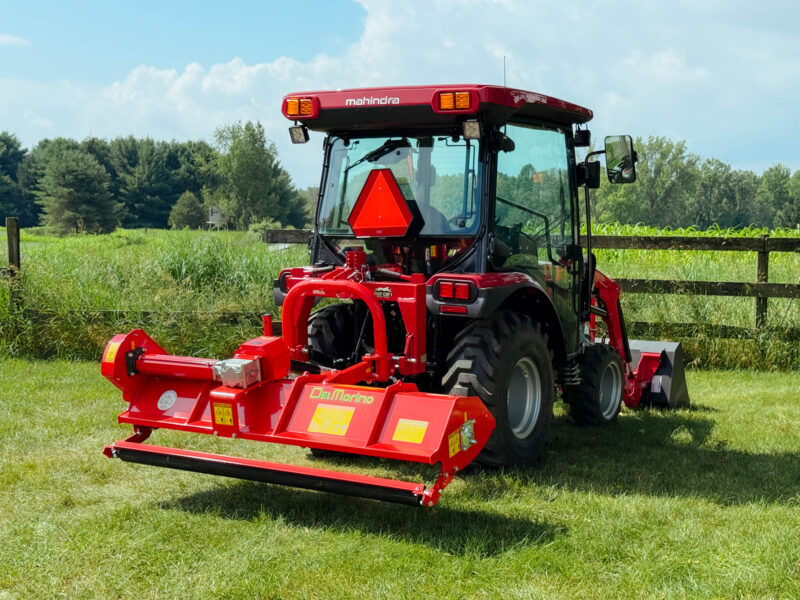 Del Morino Funny Top Flail Mower on Mahindra 2526 Tractor