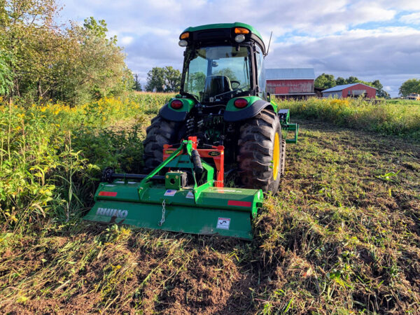 Rhino Rebel Rotary Tiller on John Deere 4066R