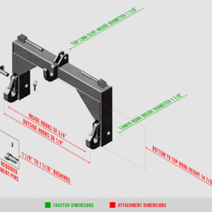 Speeco Cat 1 Quick Hitch Dimensions