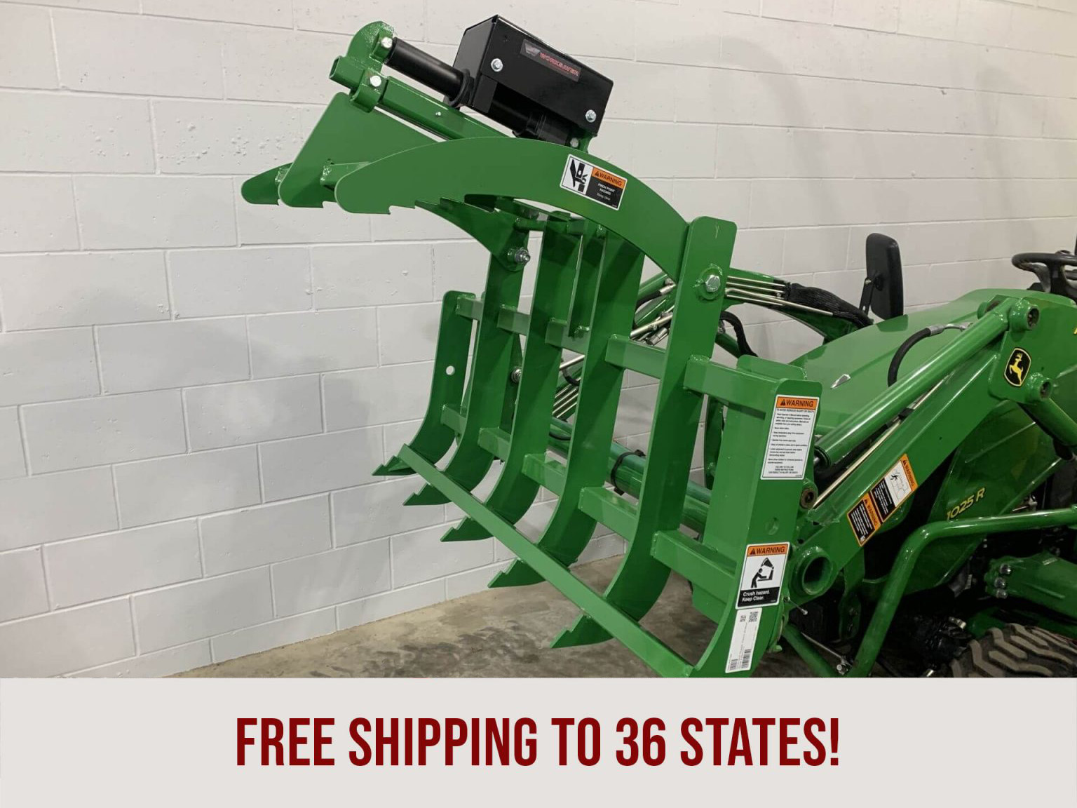 Worksaver ESCG48 Electric Mini Tine Grapple Good Works Tractors