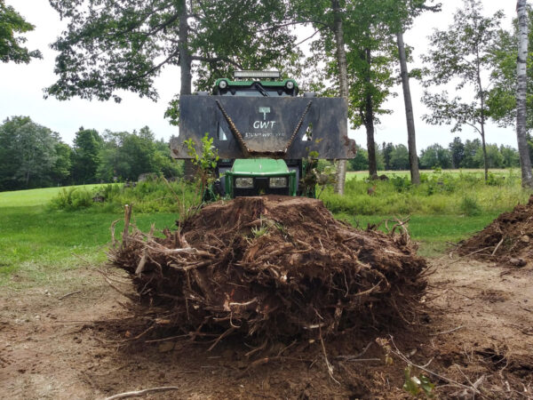 Customer Photo of Removed Stump by GWT Mini Stump Wrecker
