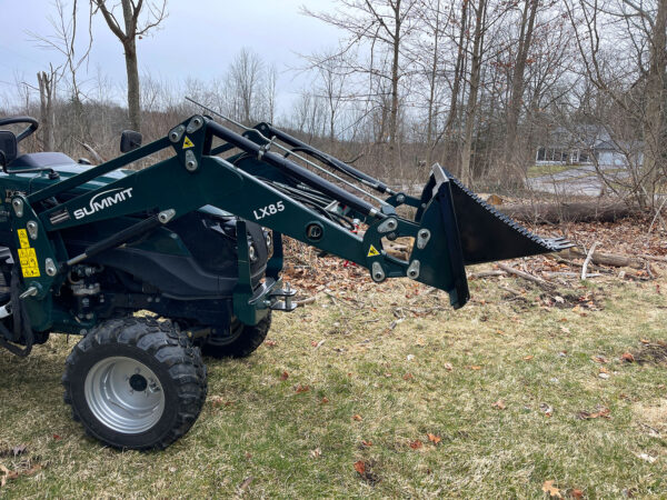 Stump Bucket for Tractors, Profile View