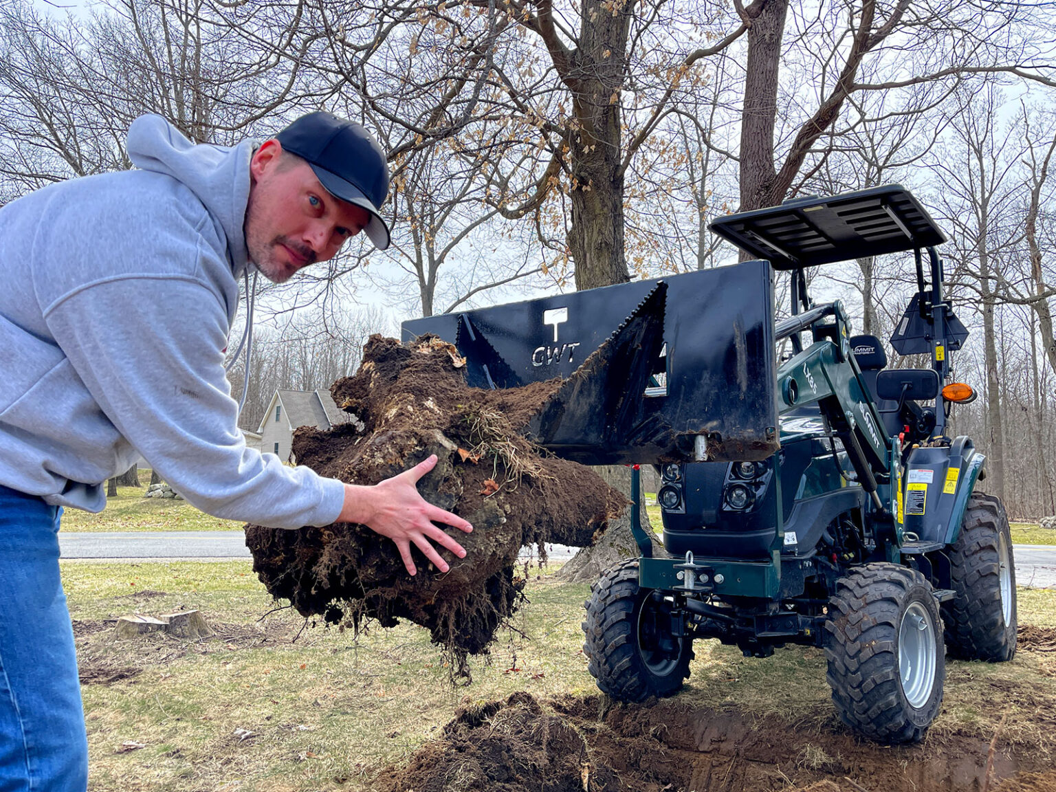 Stump Bucket for Tractors GWT Mini Wrecker
