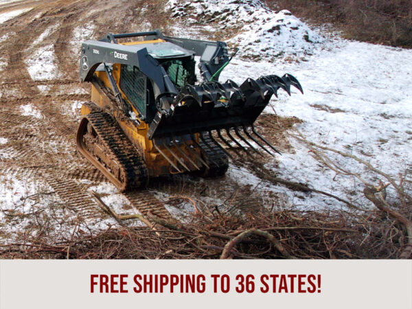 HLA Debris Grapple on John Deere 333G Skidsteer
