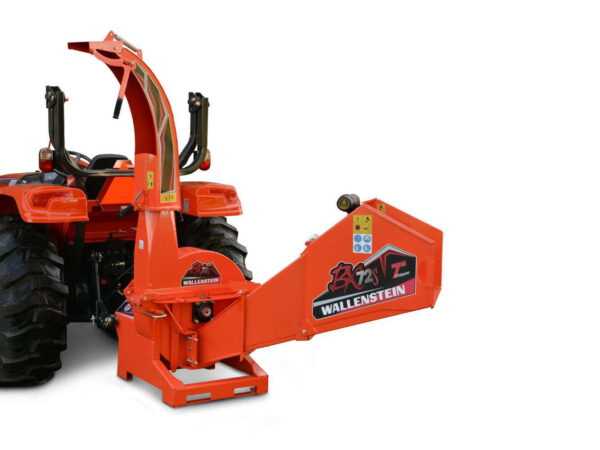 Wallenstein Wood Chipper BX72S on Tractor