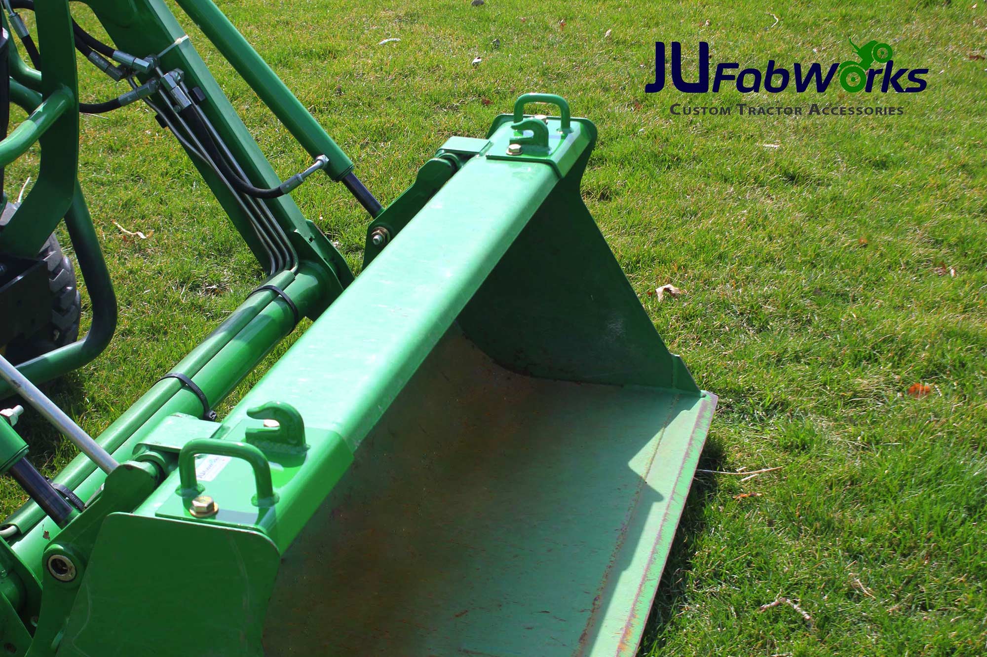 BoltOn Hooks for John Deere Bucket by JU FabWorks Good Works Tractors