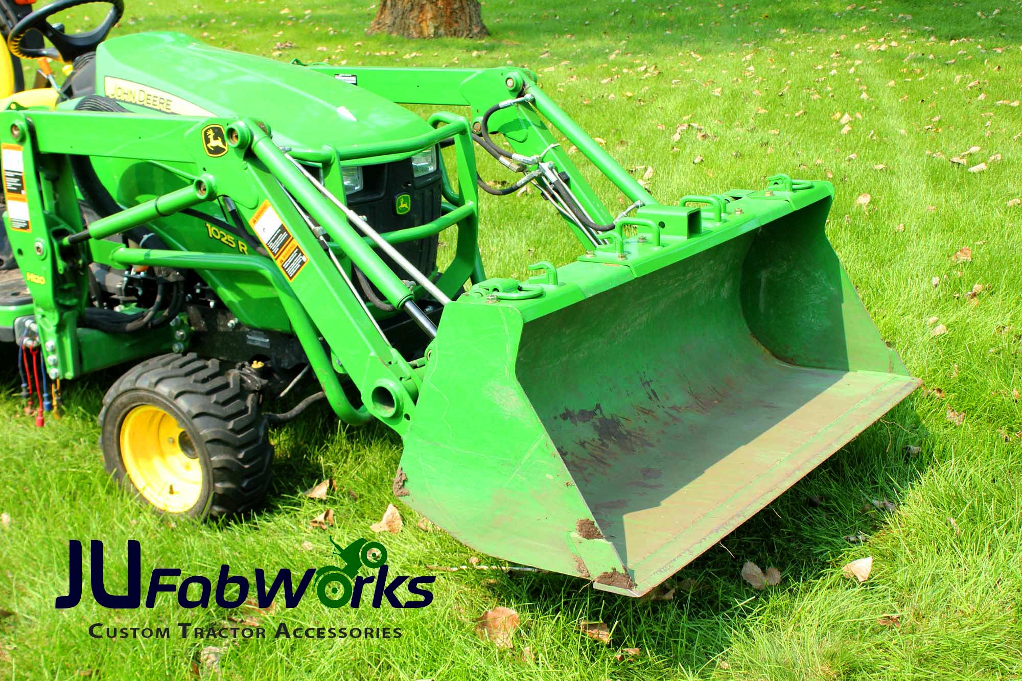 BoltOn Hooks for John Deere Bucket by JU FabWorks Good Works Tractors