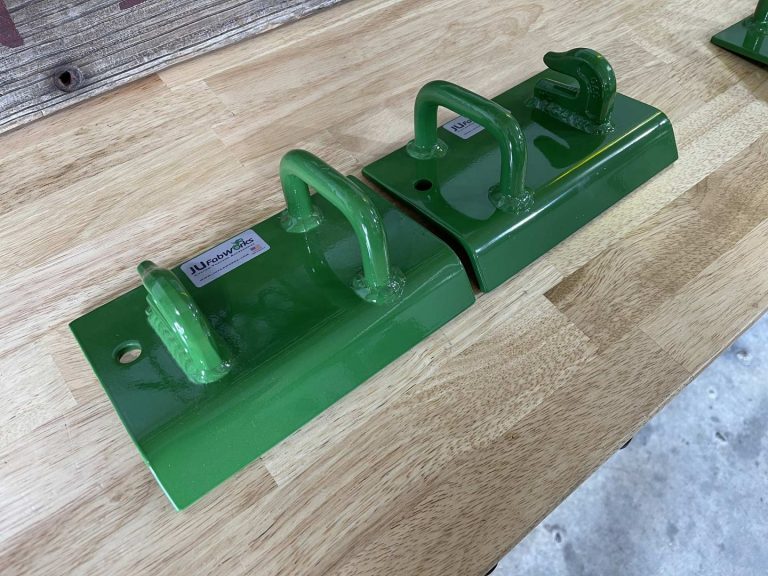 BoltOn Hooks for John Deere Bucket by JU FabWorks Good Works Tractors