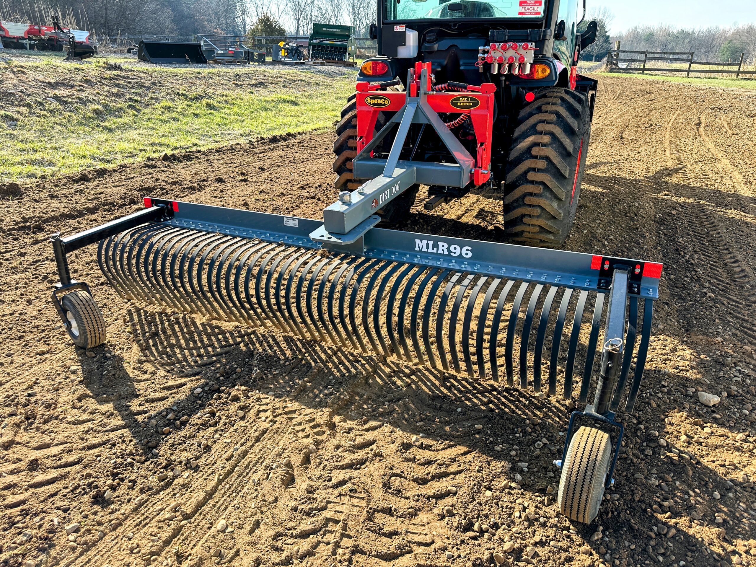 Garden tractor rake attachment online