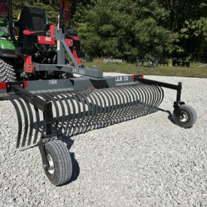 Landscape rake for a tractors 3 point hitch. For sale by Good Works Tractors.