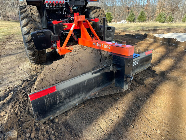 3-Point Rear Blade Scraping and Pulling Dirt 02