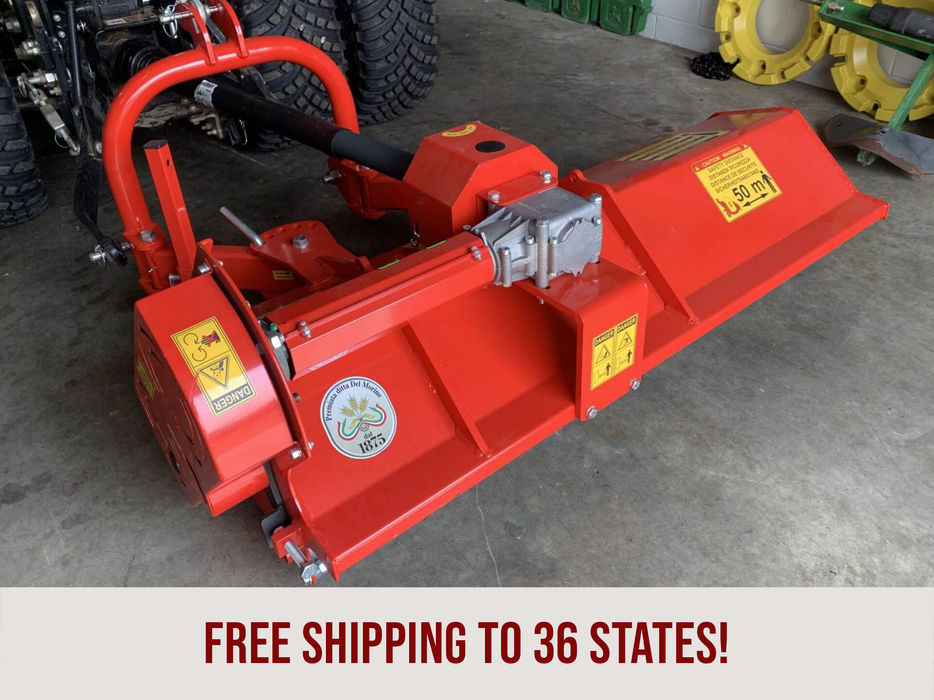 Del Morino Funny Top Offset Flail Mower Good Works Tractors