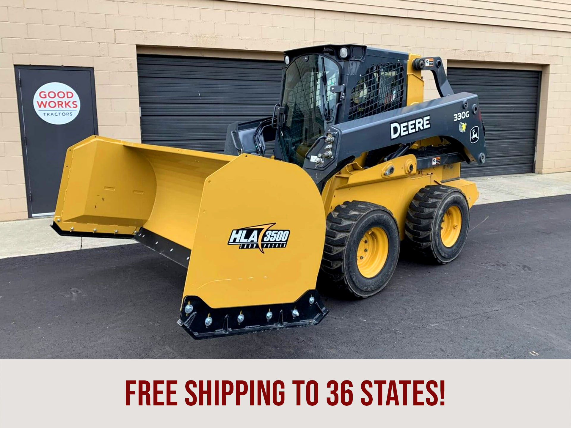 HLA 3500 Snow Pusher Good Works Tractors