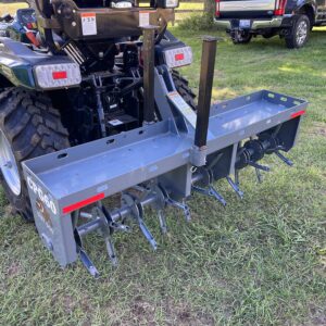 Dirt Dog Compact Plugger Aerator Gray Side View