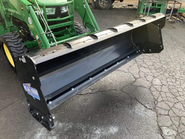 HLA 1800 Snow Pusher with Backdrag, Steel Cutting Edge, and Steel Skid Runners