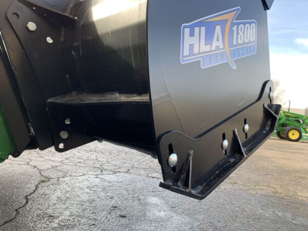 Steel Skid Runners on HLA 1800 Snow Pusher, Front View