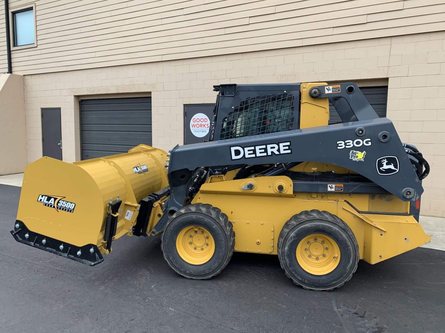 Snow Pusher For Utility Tractors HLA 3500 Good Works Tractors