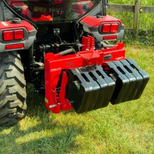 Eight 70 lb Suitcase Weights on GWT VersaBracket