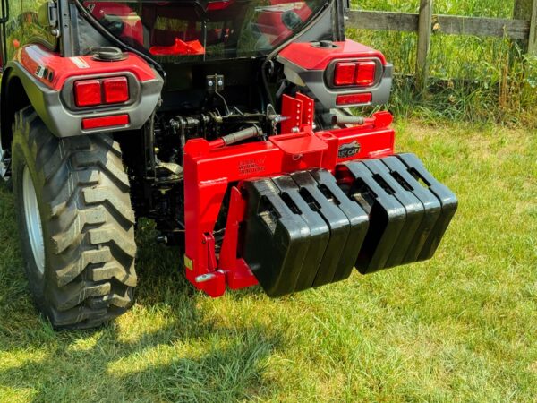 Eight 70 lb Suitcase Weights on GWT VersaBracket