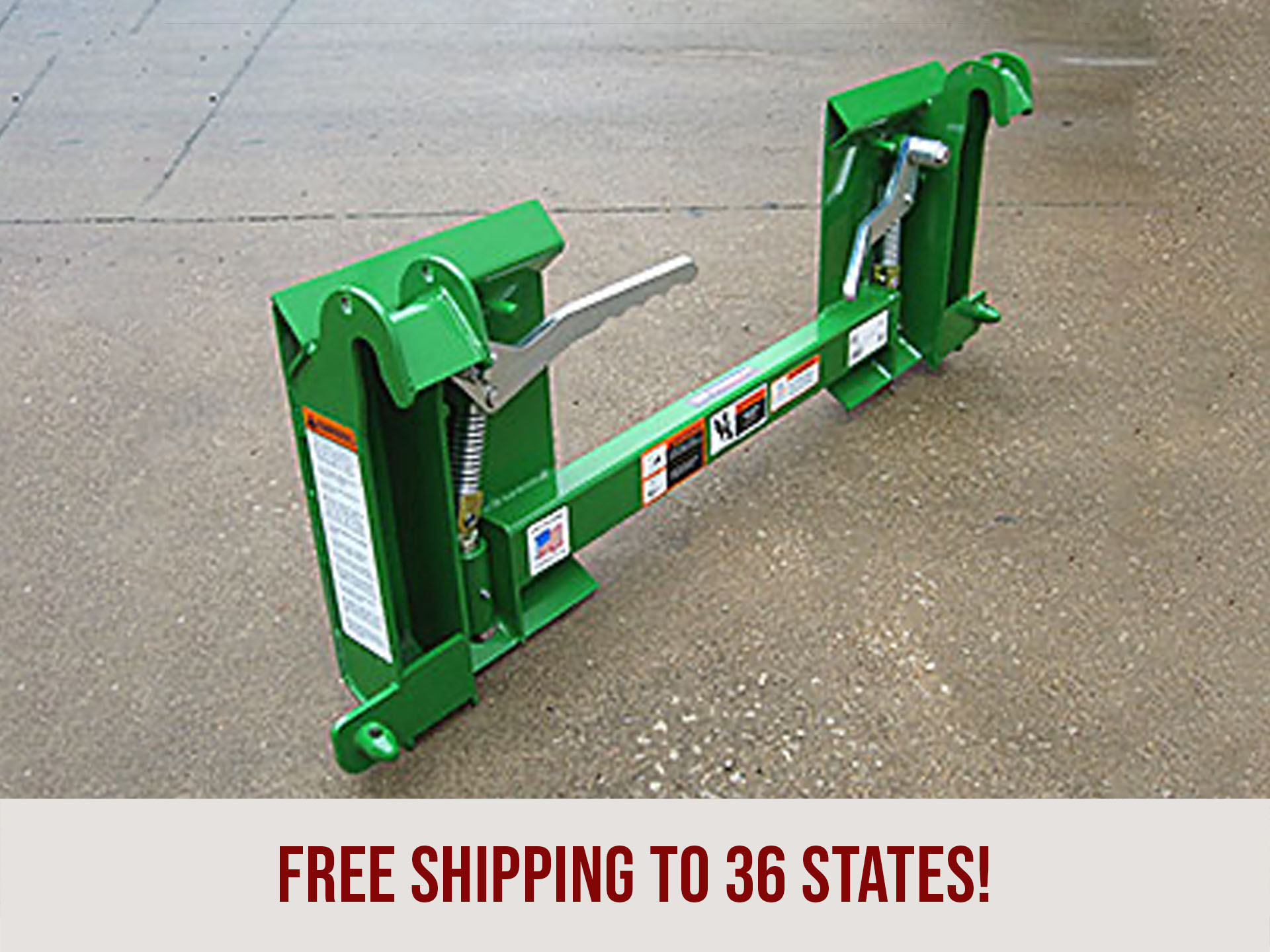 Worksaver Universal Skid Steer Quick Attach Adapter