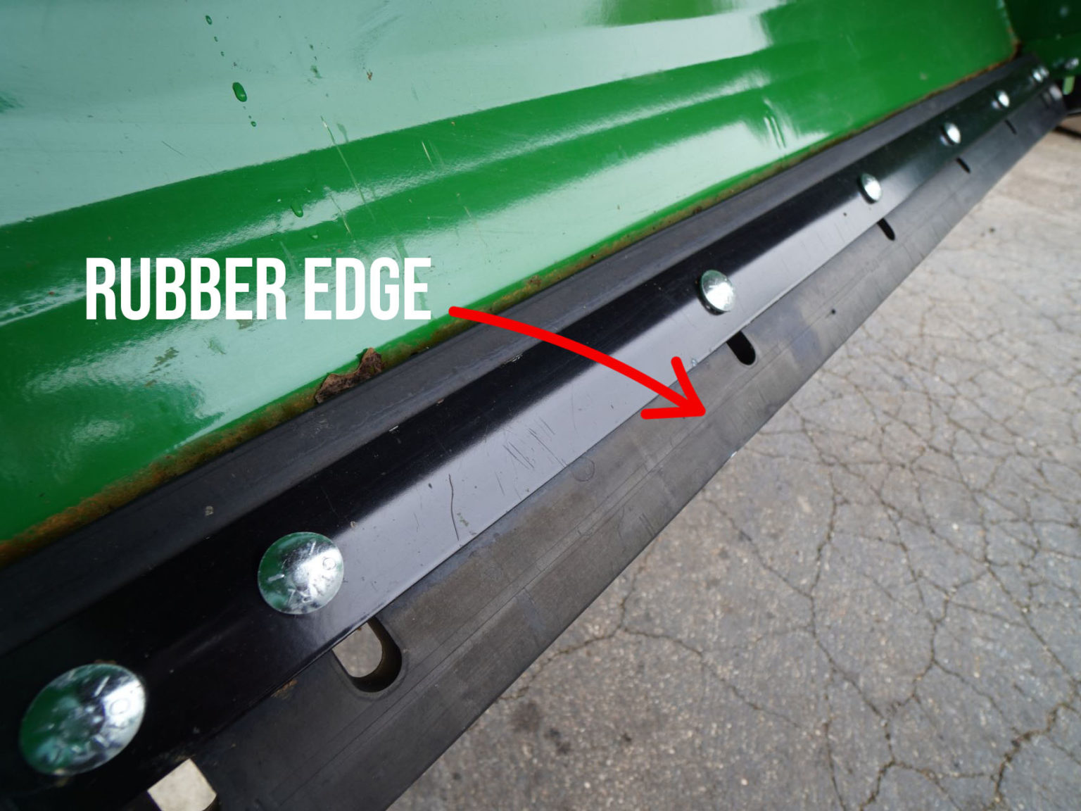 Steel, Rubber, & Plastic Cutting Edge for HLA Snow Pusher Good Works