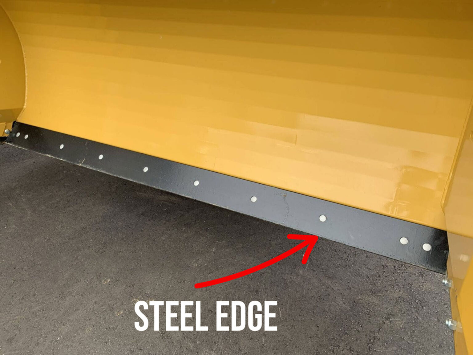 Steel, Rubber, & Plastic Cutting Edge for HLA Snow Pusher Good Works Tractors