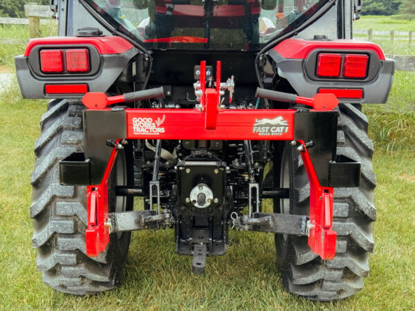Rear View of GWT Fast Cat I (Quick Hitch) with GWT Hitch Hangers