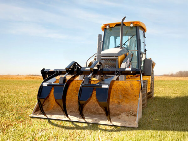 Commercial Add-A-Grapple on Backhoe Bucket