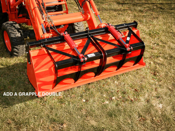 Double Jaw Add-A-Grapple for Tractor Buckets