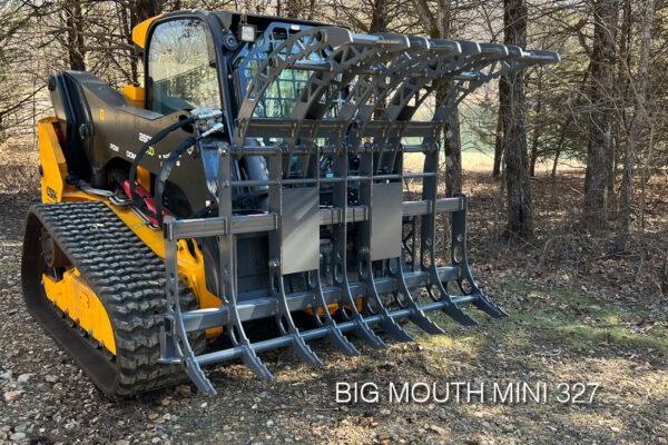 Precision Manufacturing Big Mouth Mini 327 Grapple Rake