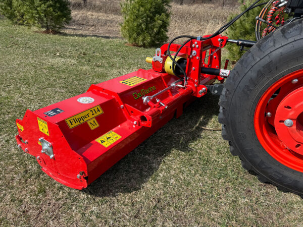 Del Morino Flipper Flail Mower, Front Right View