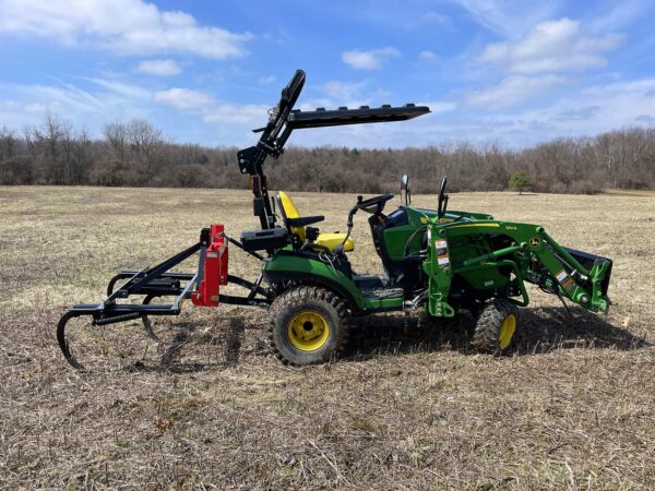 Side View, Dirt Dog All Purpose Plow on 1025R