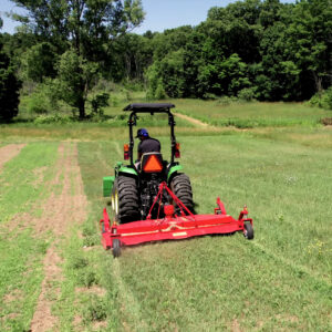 3-Point Finish Mower, Del Morino XRM 235 on John Deere 3025e