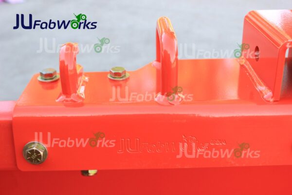 JU Fabworks Workmaster Plate Kubota Quick Attach Bucket Detail