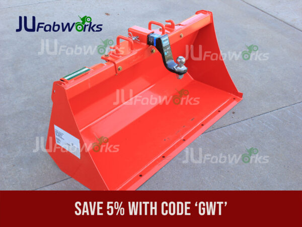 JU Fabworks Workmaster Plate Kubota Quick Attach Bucket