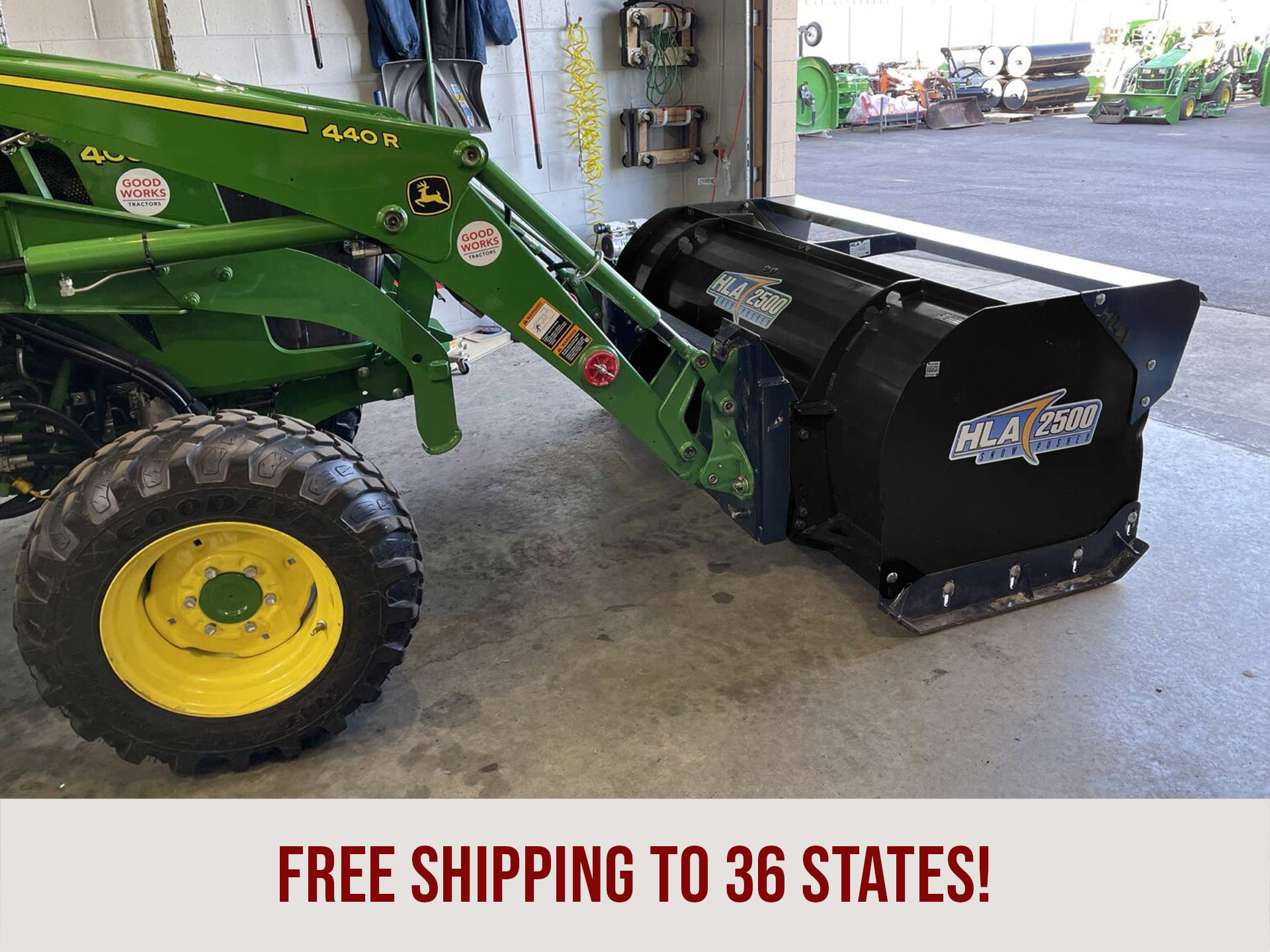 HLA 2500 Snow Pusher Good Works Tractors