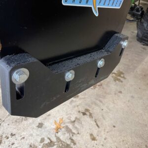 HLA 1500 Snow Pusher Black UHMW Bolt On Skid Runner Outside View