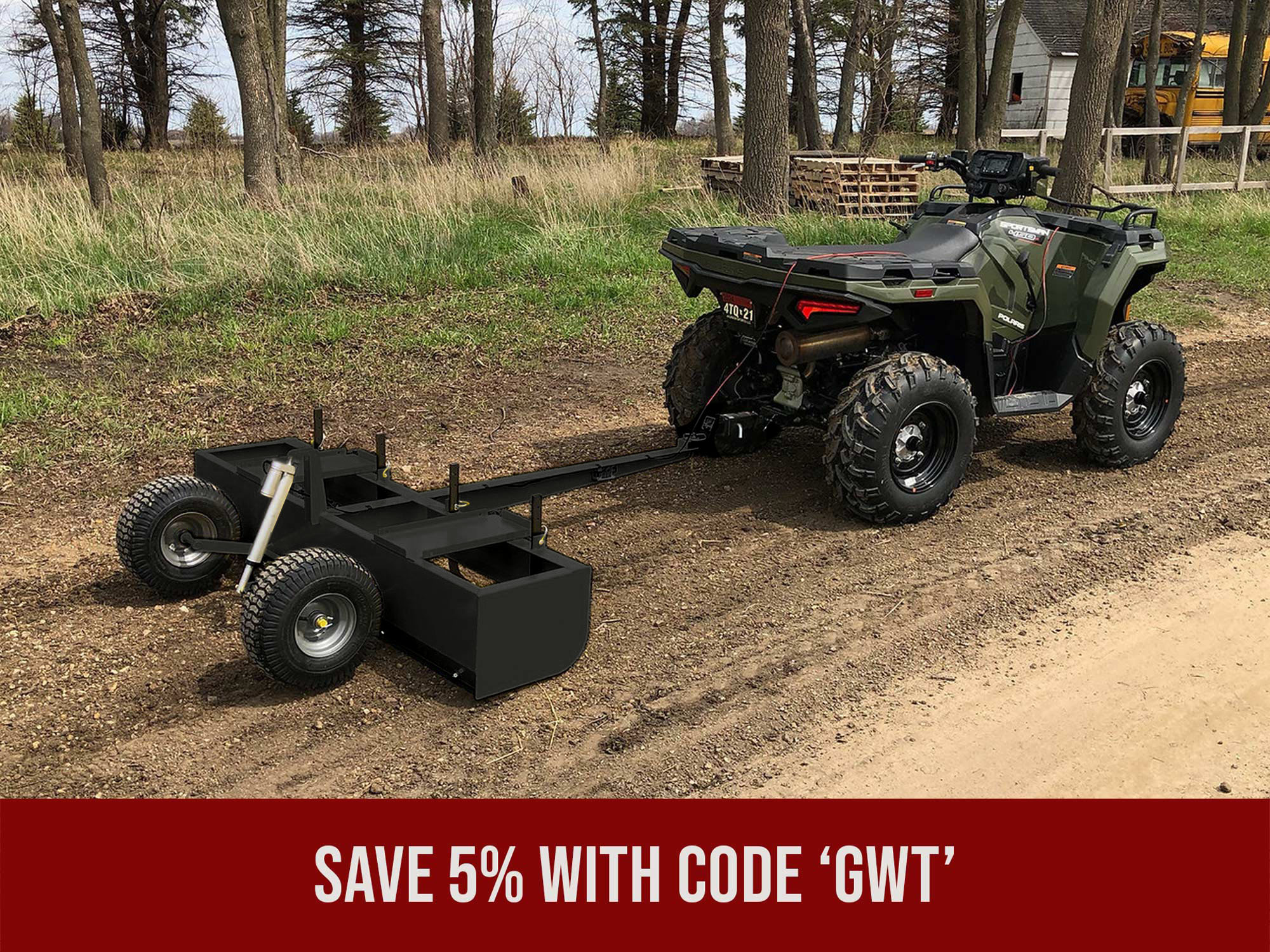 Atv Farm Accessories Point Implements Leveling Grader Land