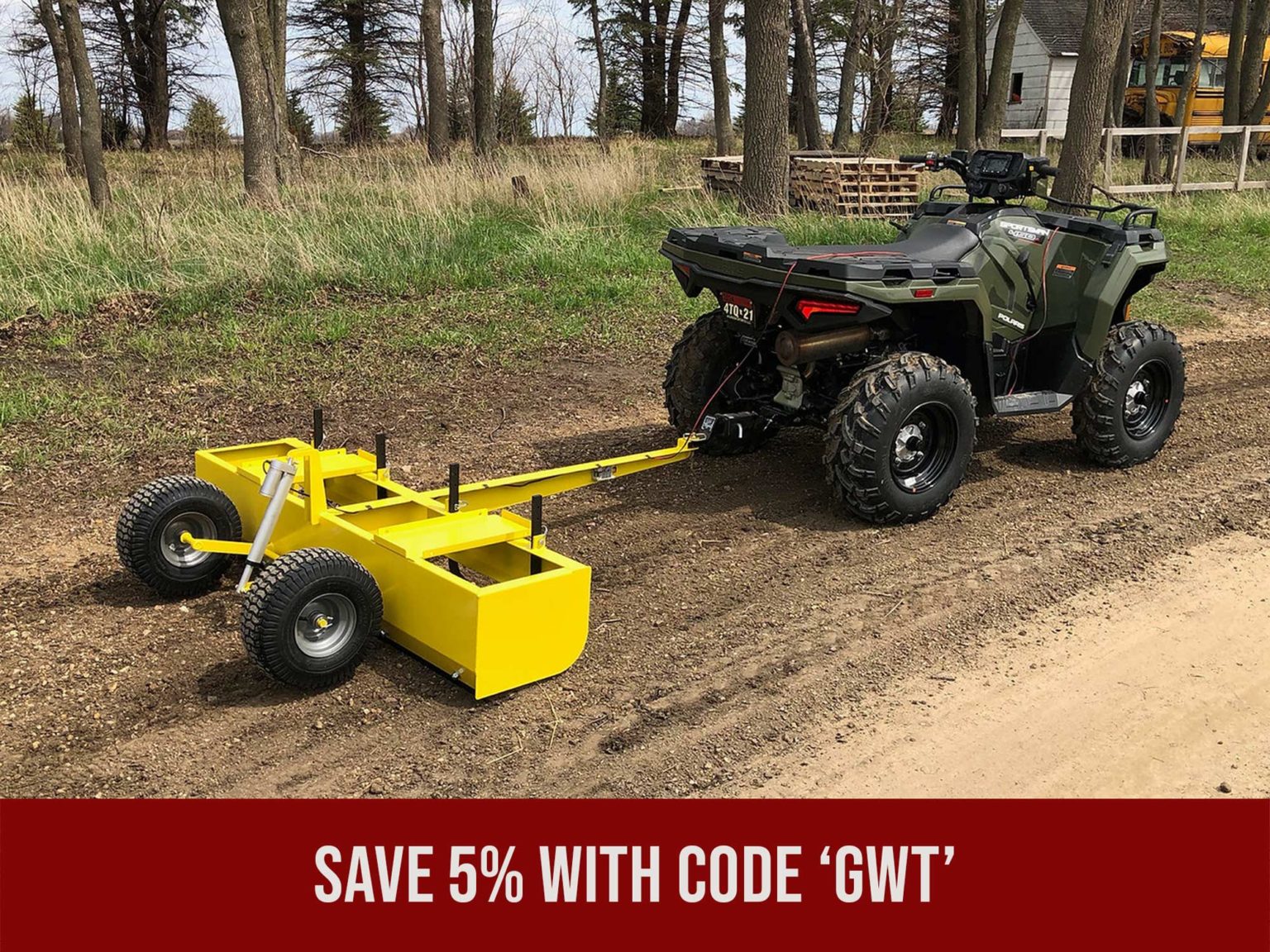 Northwoods Fabrication 60" Pull Type Box Blade ATV/UTV Good Works