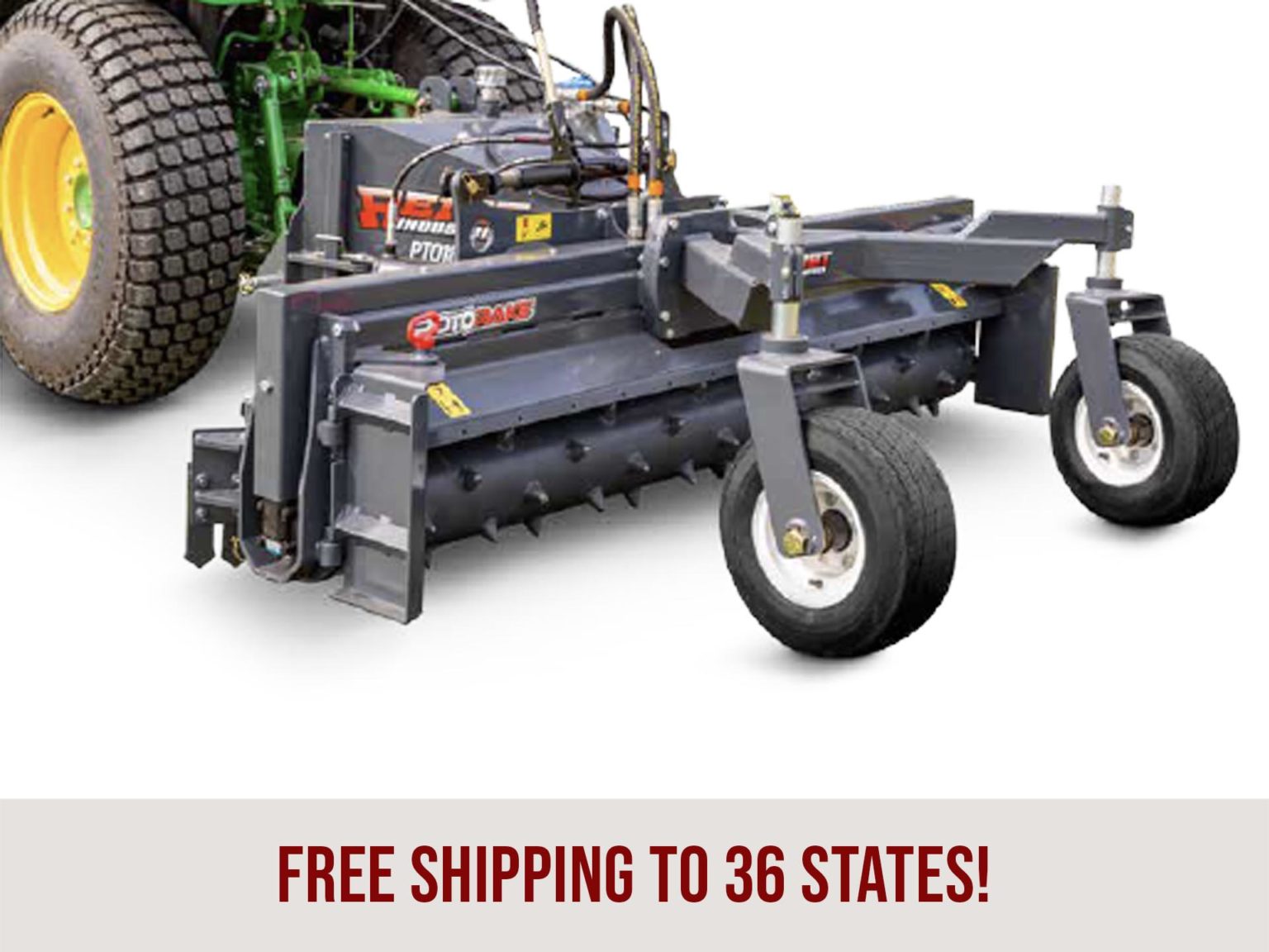 Reist Industries RotoRake for PTO Good Works Tractors