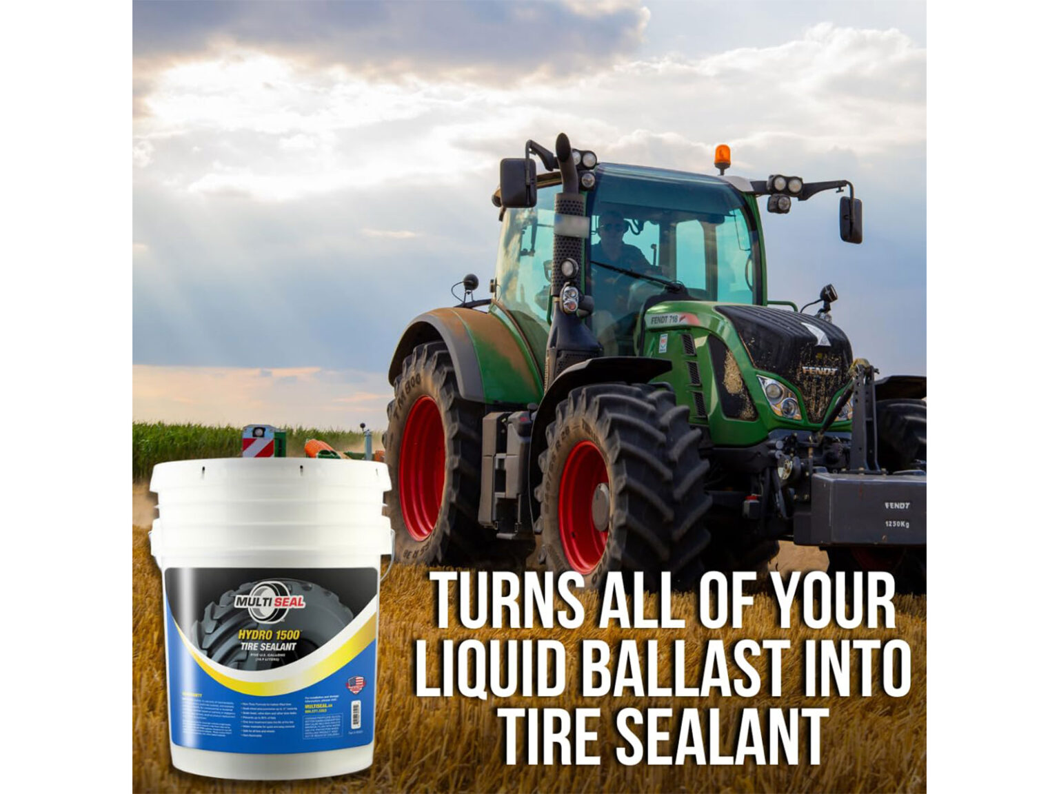 Flat Tire Prevention for Liquid-Ballast Filled Tires | MultiSeal Hydro 1500
