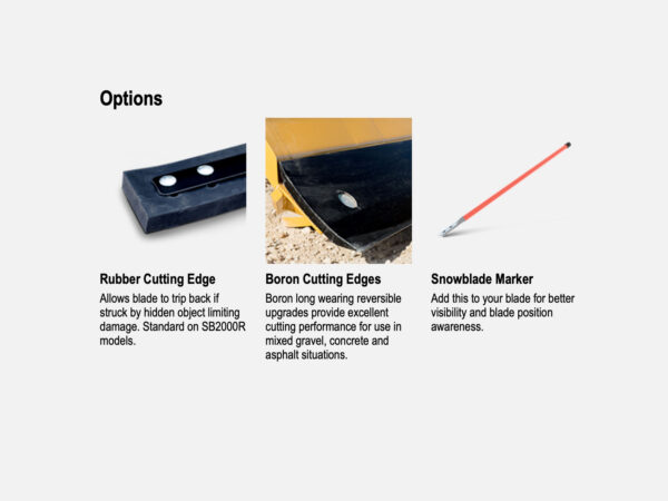 HLA 2000 Snow Blade Options