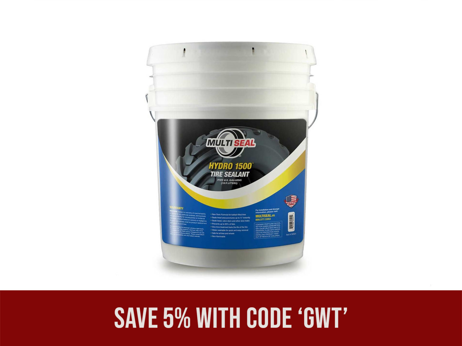 MULTI SEAL Hydro 1500 Tire Sealant Good Works Tractors