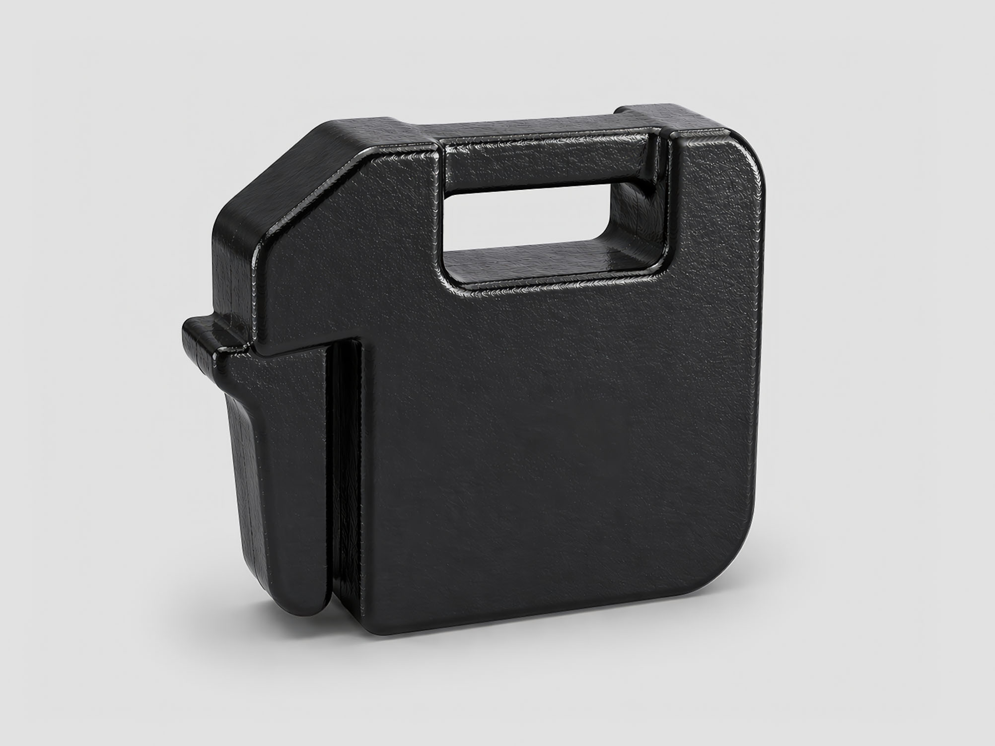 Single black suitcase weight