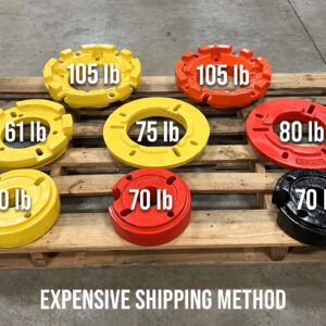 Compact Tractor Wheel Weights Very Expensive Shipping Method