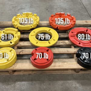 Wheel Weights for John Deere, Kubota, and Kioti Compact Tractors